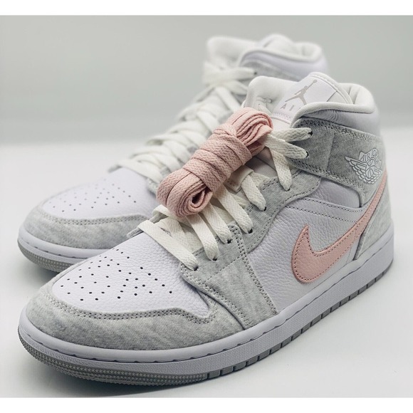 NEW Nike Air Jordan 1 Mid SE Light Iron Ore White DN4045-001 Women's Size 10.5 - Picture 1 of 7